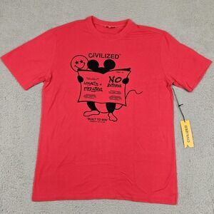 CivilizeD Shirt Mens 2XL Red Loyalty No Snitching Graphic Tee Streetwear New